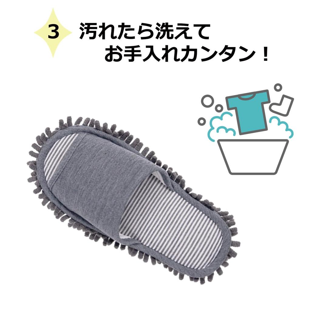 Okamura Omyvatelný čisticí mop velikosti M pantofle, AAAH0000NV, Námořnická modrá,