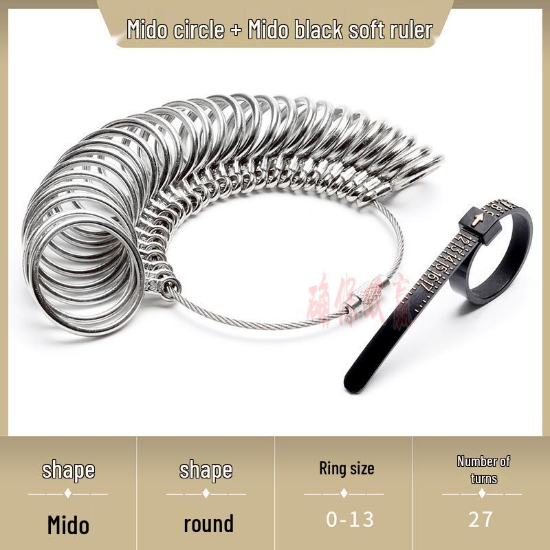Soft Ring Size Measuring Tool - Accurate Finger Ruler for UK, Europe, Japan, Korea, Hong Kong