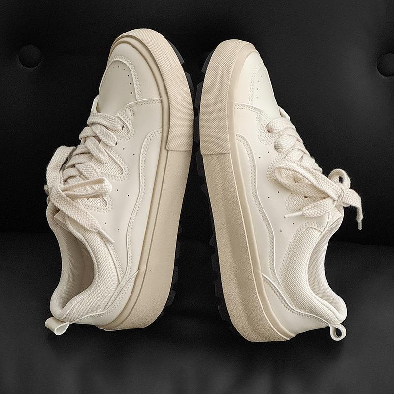 2025 New Niche Low Top Breathable Canvas Shoes with Fashionable and Trendy Temperament, Student Red Casual Board Shoes Beige