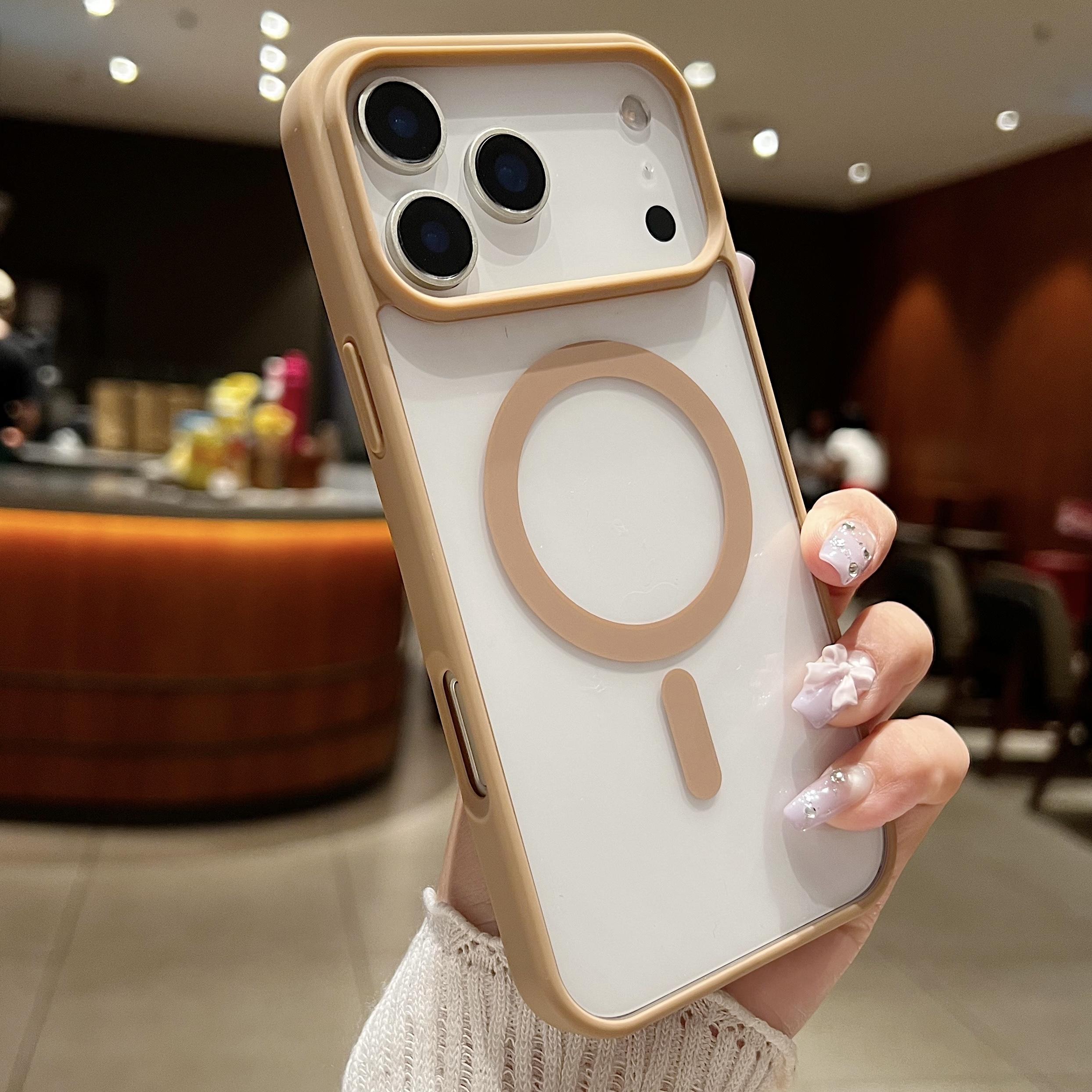 

Transparent Magnetic Case For iPhone 17Air 16 15 14 Plus 13 12 11 17 Pro Max For Magsafe Wireless Charging Cover Funda iPhone 11 Pro