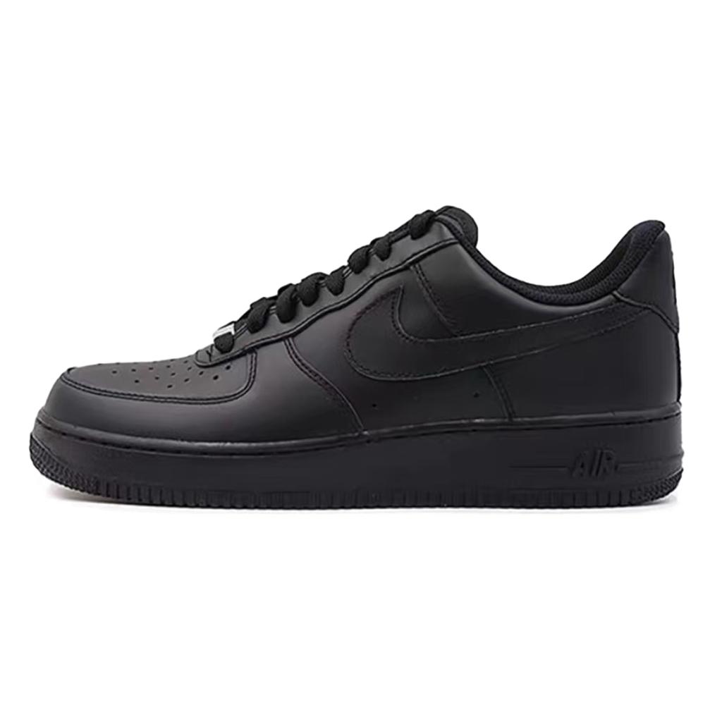 Nike Air Force 1 Black Forbidden Zone Leather Abrasion Resistant Slip Resistant Low top Skateboard Shoes Unisex CW2288-001(Team997-)
