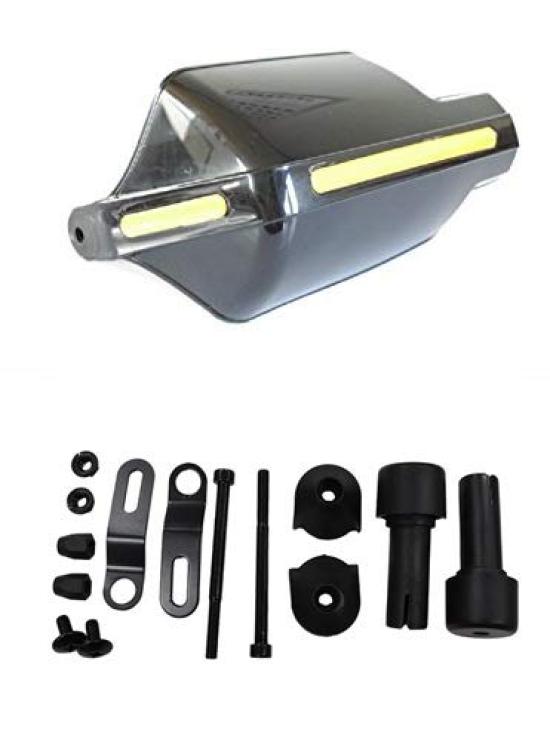 Universal Knuckle Left and Mounting Bracket Set Motorcycle Coldproof Hand Visors Guards, Right, [ADVANTAGE] Windproof, Guards, (Black)