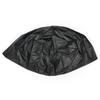 Black Waterproof Round Fire Cover BBQ Cover Outdoor Dust Waterproof Heavy Duty Grill Cover Garden Yard Cover Furniture Covers