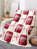 Dr Pepper Print Blanket UltraSoft Perfect for Sofa Bed Office Travel Machine Washable Ideal Gift