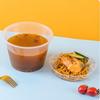 RongHe 500ml Clear Disposable Round Takeaway Bowls