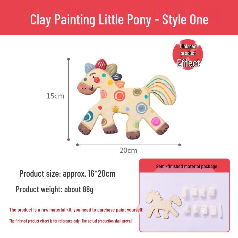 DIY Children s Horse Painting Board: Dragon Boat Festival Graffiti Art Kit