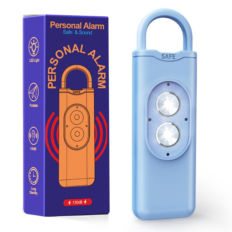 Women's Self-Defense Alarm: Loud Anti-Wolf Device with Strobe Lights for Personal Safety