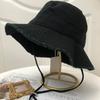 Hairy fisherman hat women's summer style sun shading spring and autumn new travel sun hat beach sun protection