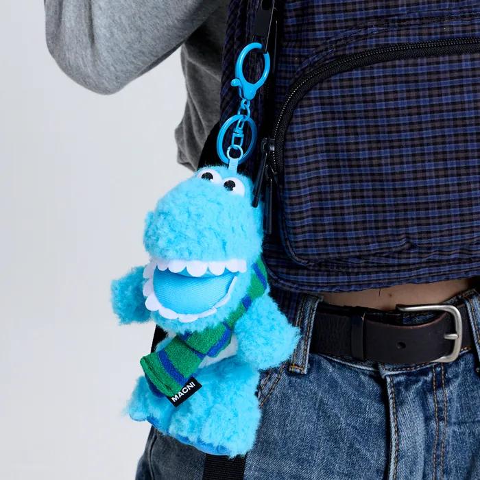 MUFF MONSTER KEYRING BLUE