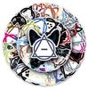 Trendy Cartoon Graffiti Stickers: 50 Waterproof Sheets for Phones, Thermos Cups, and Suitcases