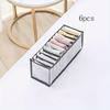 1/3/6pcs-Underwear Drawer Organizer Storage Box Foldable Closet Organizers Drawer Divider Storage Boxes For Underpants Socks Bra