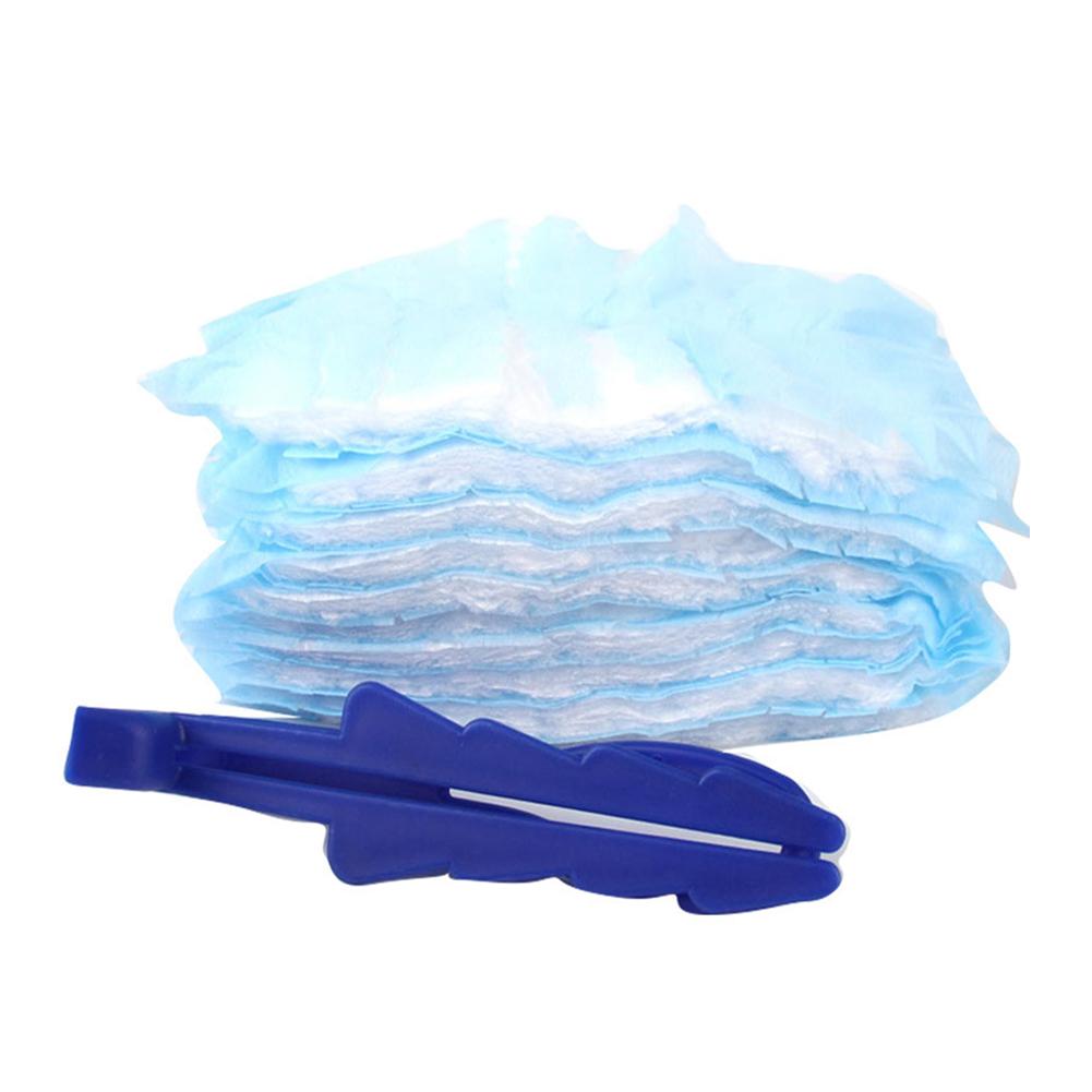 Disposable Electrostatic Dust Duster Blue Fluffy Fiber Brush Head Compatible Feather Duster Household Desk Cleaning Tool