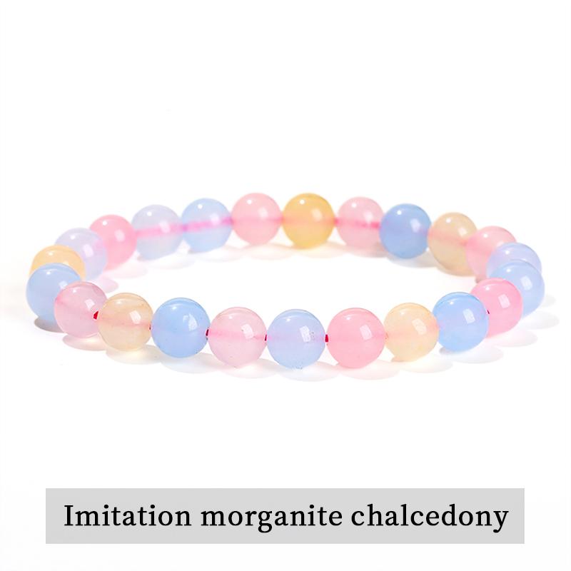 JD Natural Stone Beads Bracelet Amethyst Tiger Eye Crystal Quartz Agate Gem Beads Bangles Women Men Reiki Healling Jewelry Gift