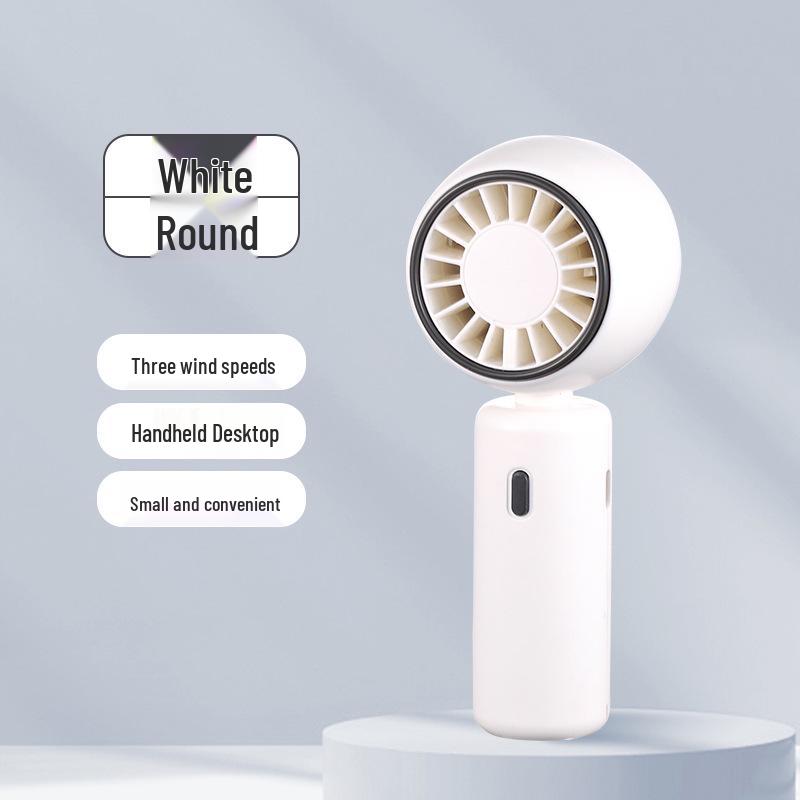 Cat Ear Handheld Spray Humidifier Fan with USB Charging, Three-Speed Settings, and Low Noise