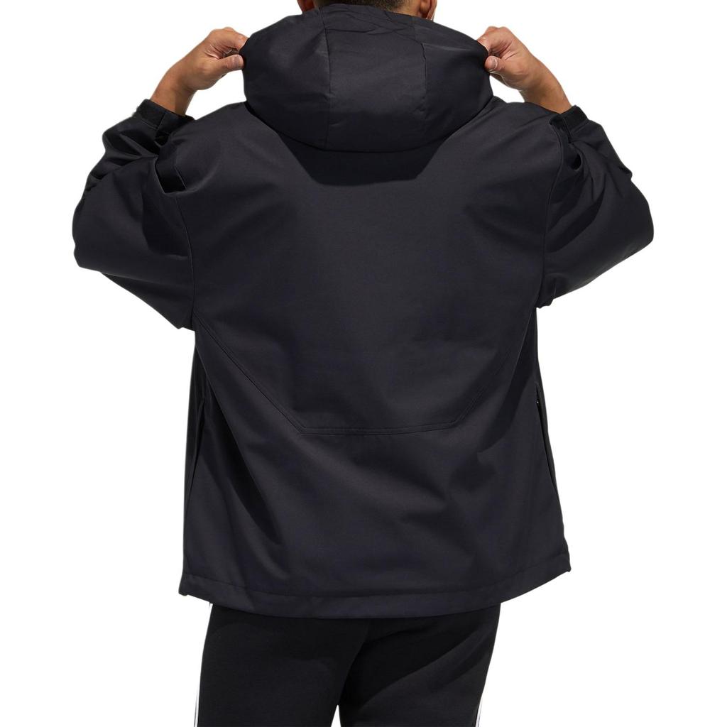 Adidas Originals Premium Hooded Zip-Up Loose Jacket Men Jackets Black H38880