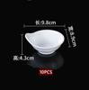 10PCS White Melamine Sauce Dish Multi-grid Seasoning Plate BBQ Hot Pot Dipping Bowl Restaurant Condiment Small Serving Platter