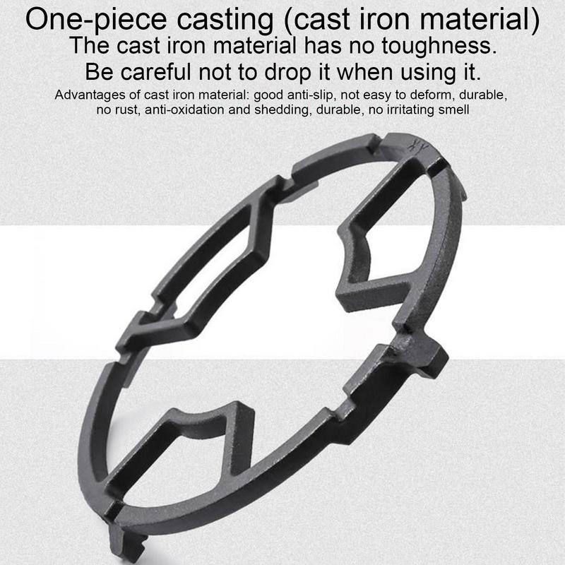 Wok Stove Adapter Anti-skid Range Replacement Burner Rings Cast Iron Stove Cooktop Pot Rack Pan Holder Stand For Kitchen