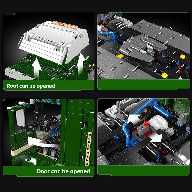 Mould King 13202 Technical Car Toys The RC Motorized K100 Tractor Truck Building Block Engineering Truck Set Kids Christmas Gift
