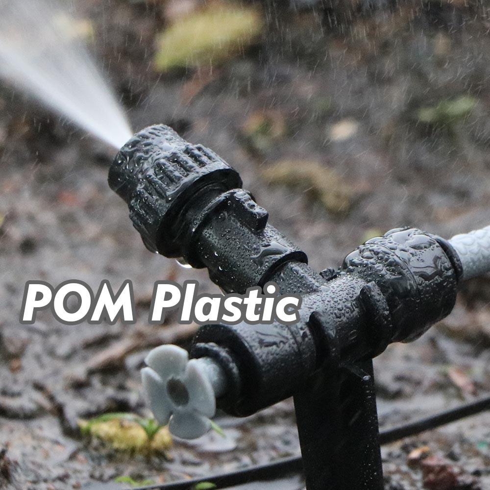 1/4" Misting Nozzles with Stake Adjustable Atomizer Sprayers 4/6mm Quick Push Slip Lock Outdoor Irrigation Watering Sprinklers