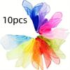 12 buc Eșarfe din Șifon Moi Ușor de Purtat Material Ușor pentru Copii Clasă de Dans Petrecere Jocuri Joacă Liberă