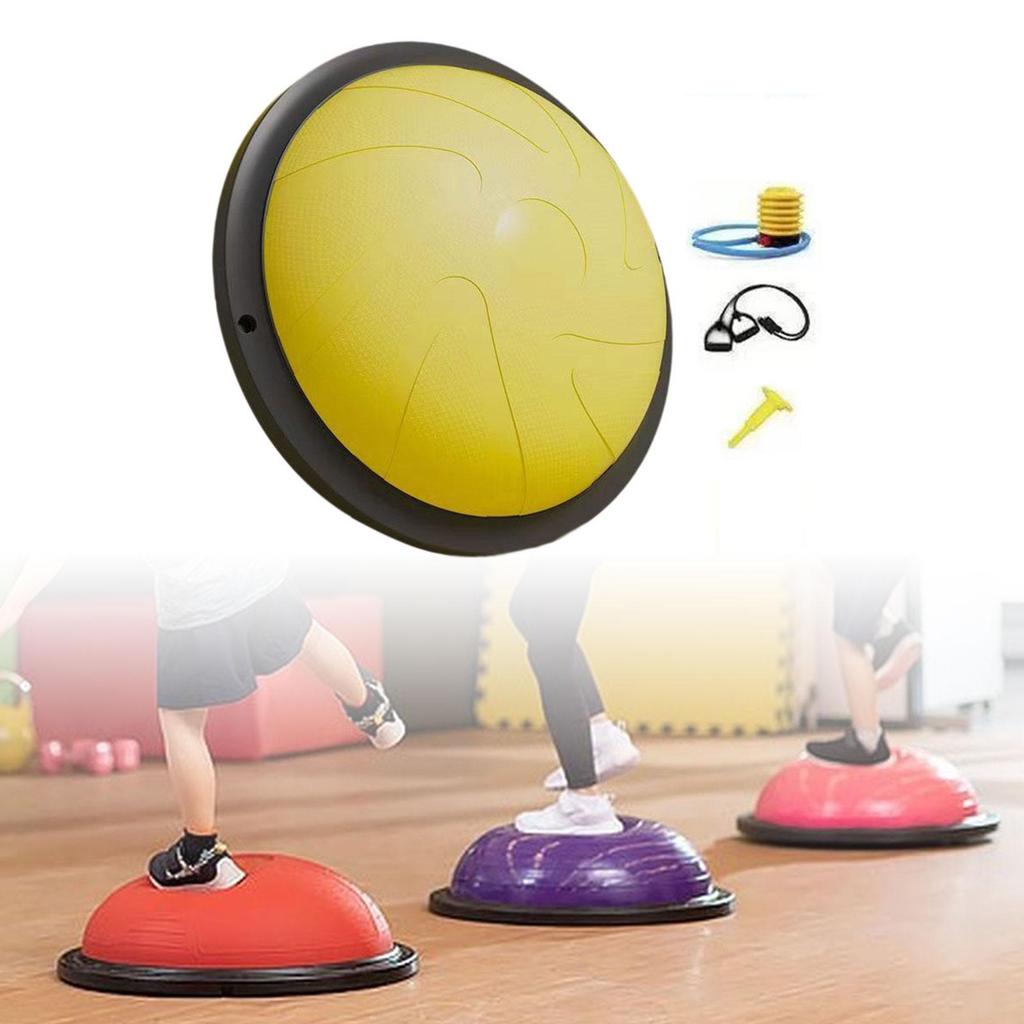 Half Balance Ball Trainer Yoga Ball Pilates Cushion for Work Fitness Pilates