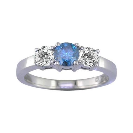 

Vir Engagement 14K White Gold with CT Blue Ring Size 15 Jewels, Women s Ring, 0.25 Diamond,