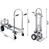 3 In 1 Aluminum Folding Sack Truck Hand Trolley Cart Car Heavy Duty Foldable