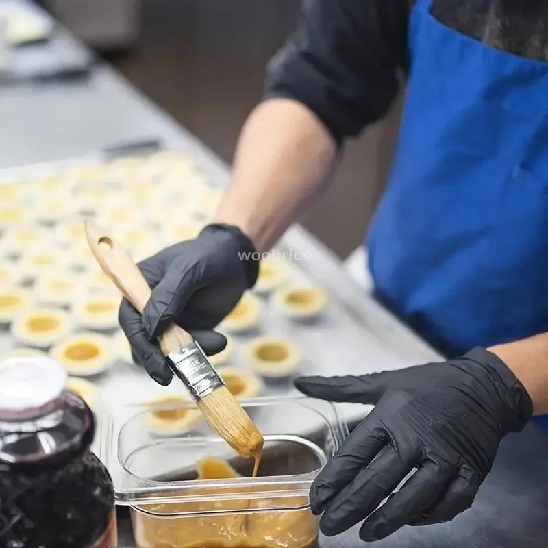 Black Nitrile Gloves Disposable Gloves for Household Cleaning Work Safety Tools Gardening Gloves Kitchen Cooking Tools Tatto