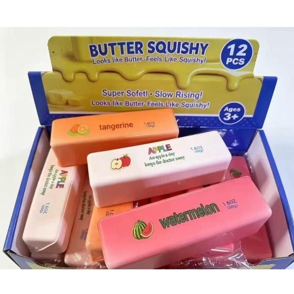 Slow Rising Butter Stick Fidget Toy Slow Rebound Butter Stick Squeezing Toy Desk Gifts