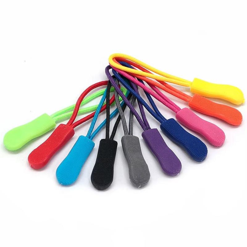 10/50pcs Zipper Pull Puller End Fit Rope Tag Replament Clip Broken Buckle Fixer Zip Cord Tab Travel Bag Suitcase Tent