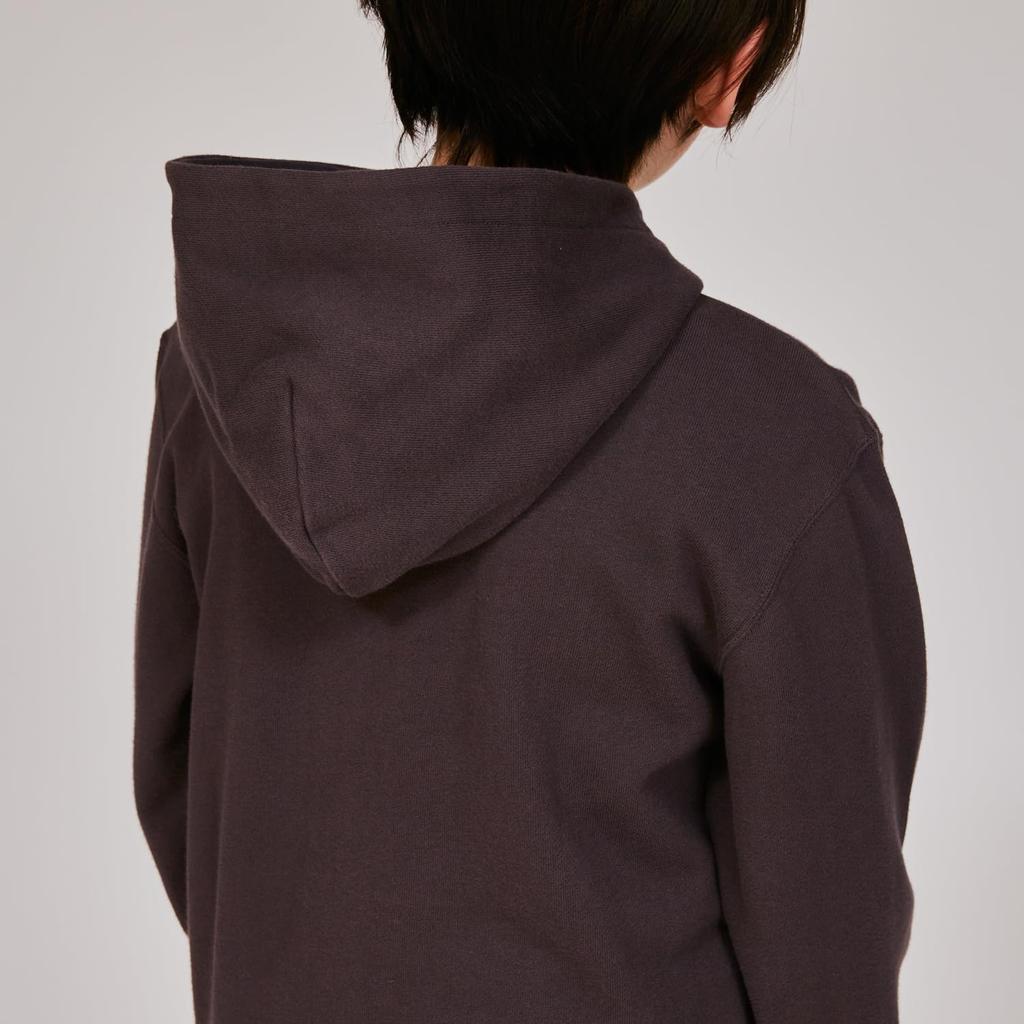 Champion Long Sleeve Cotton Fleece Zip Hooded Sweatshirt with Script Basic Design Kids' 100% Logo, (CK-A102-055-140)