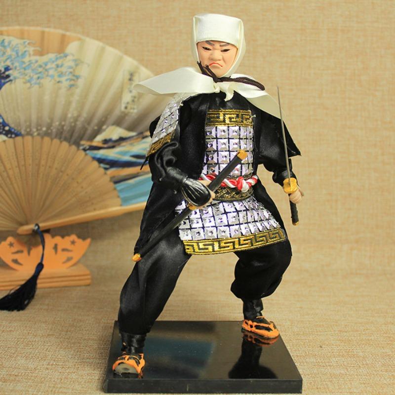 30cm Japanese Samurai Doll Ninja Figurine Decoration of Sushi Restaurant Izakaya Hotel Restaurant Decorative Japanese-style Gift