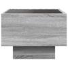 Nightstand with Infinity LED Grey Sonoma 40x40x30 cm