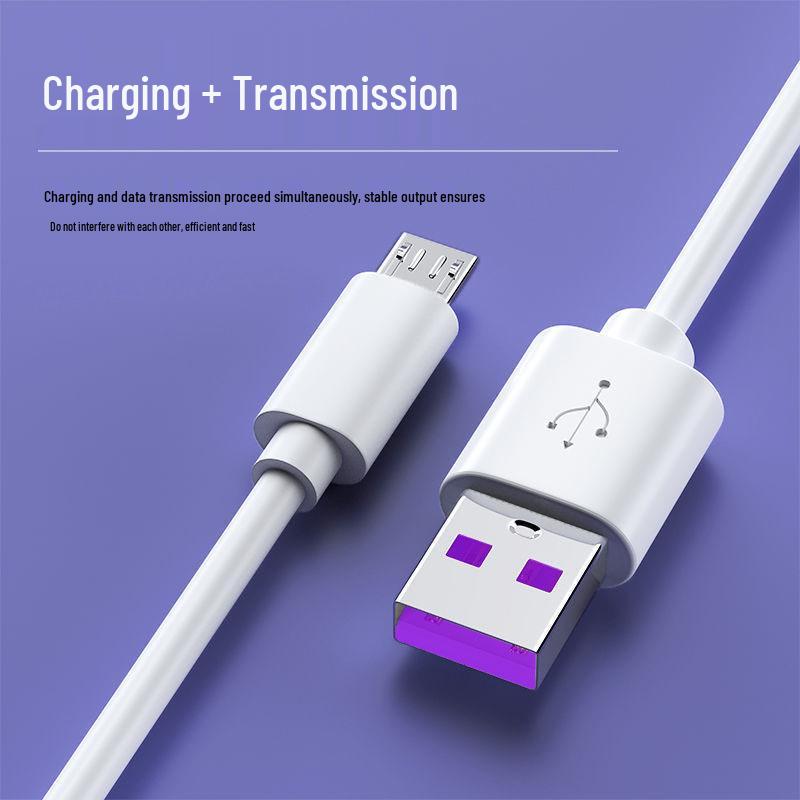 5A Fast Charging Micro USB Cable for Huawei, Vivo, Oppo, Redmi, and Honor Phones with Flash Charging