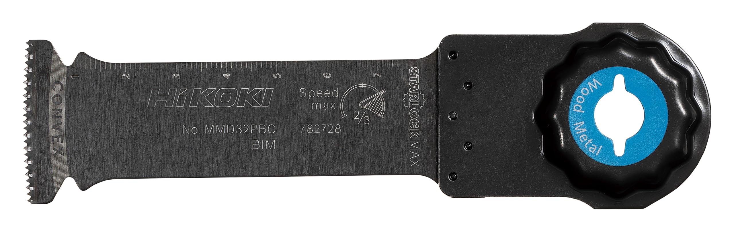 

HiKOKI Blade MMD32PBC Starlock 32mm x 80mm Blade for Wood and Replacement Multi-Tool Max, Width, Metal, Blade, 0078-2728 чорний