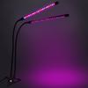 Led Plant Growth Lamp 40 Diodes Timer 15 W For Home Plant Cultivation Without Mains Adapter