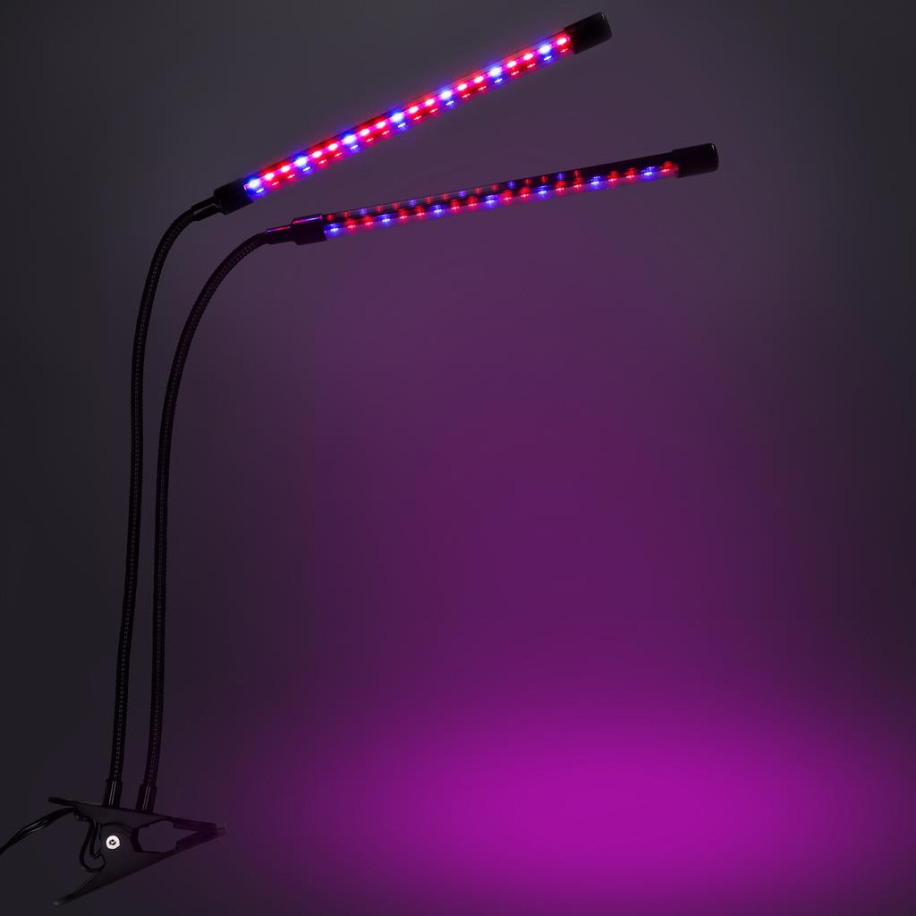 Led Plant Growth Lamp 40 Diodes Timer 15 W For Home Plant Cultivation Without Mains Adapter