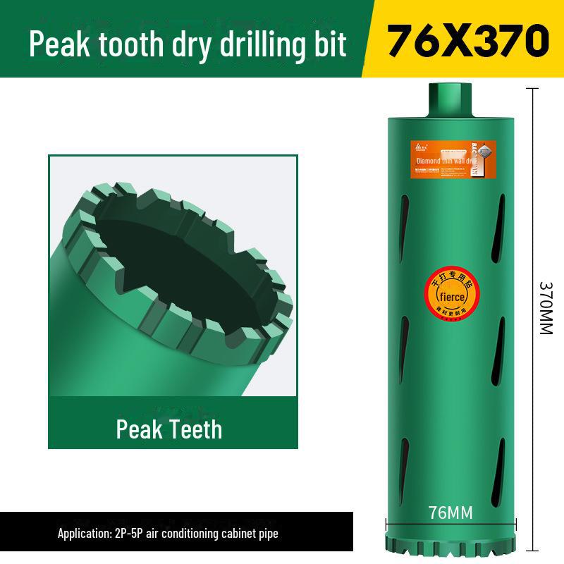 Green Forest Dry Drill Bit for Marble, Cement, Concrete, and AC Hole Opening (No Water Needed)