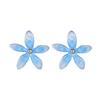 Gradient Flower Stud Earrings: Sweet, Lively, Trendy Titanium Steel for Women