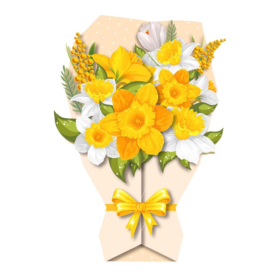 3D Flower Bouquet Greeting Cards, Mother's Day Teacher Appreciation Thank You Cards, Holiday Presents
