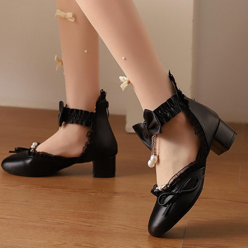 New princess sandals women's bow Lolita middle school children's student shoes little girl summer girls children's sandals