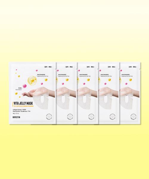 Rovectin Vita Jelly Mask Double Brightening Single Pack 5 Sheets NONE