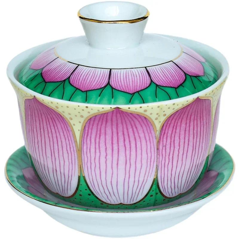 Traditional Ceramics Water Supply Cup Home Feng Shui Worship Decoration Buddha Hall Guanyin Holy Water Cup Buddhist Supplies