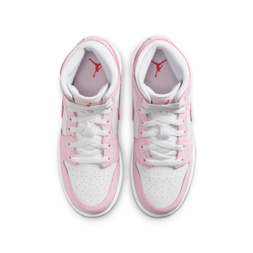 DQ8423-608 Nike GS Air Jordan 1 Mid Valentine's Day