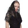 Elegant Lace Mantilla Veil Catholic Church Headscarf Bride Veil Chapel Headscarf Vintage Flower Veil Wedding Accessory