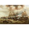 Vintage Oil Painting Poster The Battle of Trafalgar Painting Wall Art Prints Canvas Painting for Gallery Home Living Room Decor