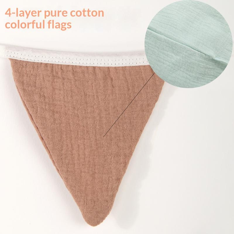 Wimpelkette Banner Flaggen Kinderzimmer Wimpelkette Banner Flaggen Waschbarer Baumwollstoff Dreieckige Wimpel Girlanden Für Wohnzimmer Und Schlafzimmer