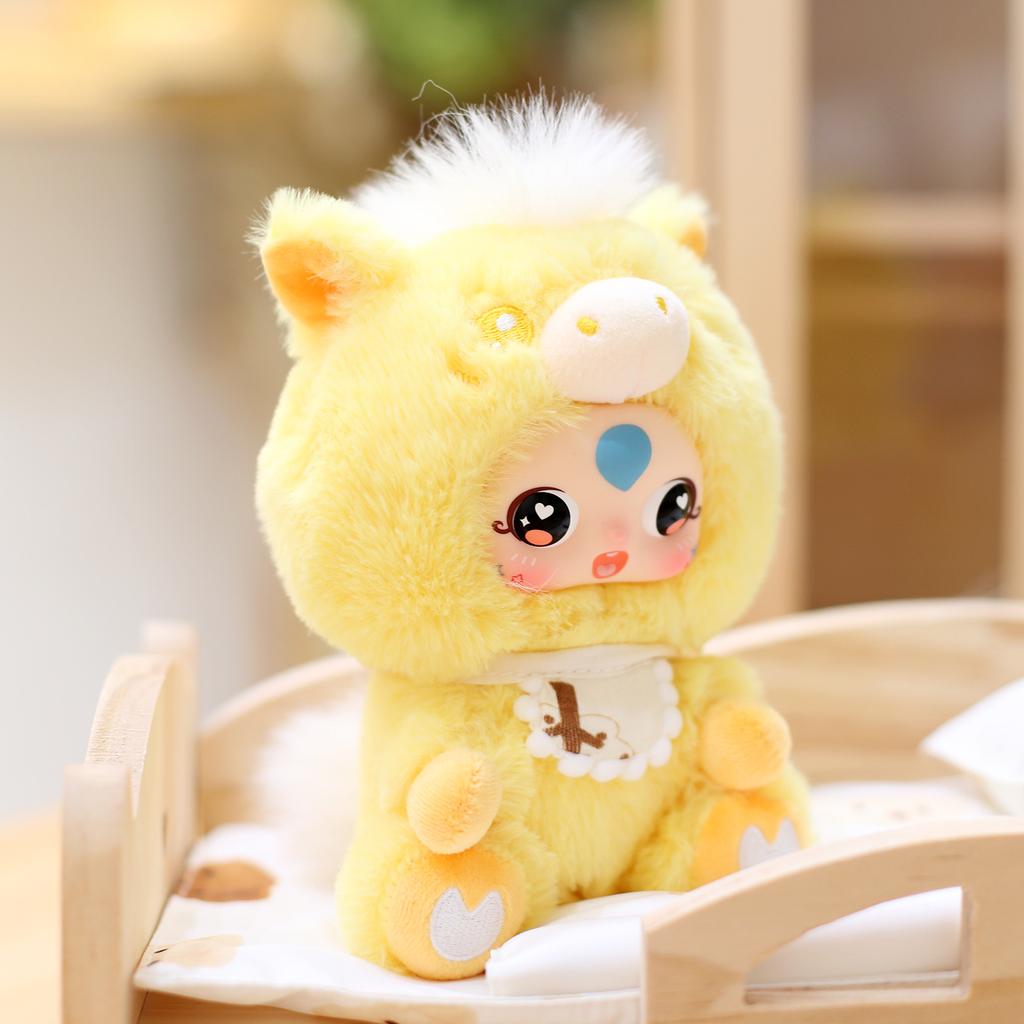 Cute Vinyl Face Doll Year of the Horse Mascot Cute BMW Doll Colored Pony Doll Grab Doll New Year's Gift