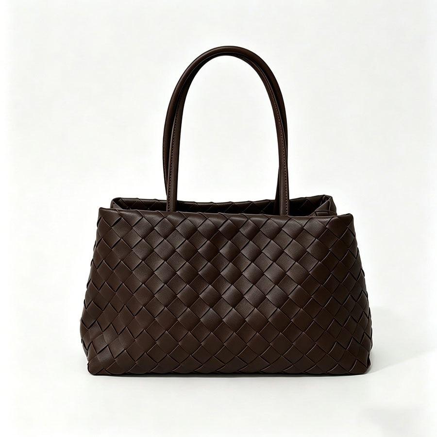 Tote Bag, Hand Woven Vegetable Basket Bag, Fashionable and Simple Shoulder Bag, Women's Large Capacity Commuting Handbag