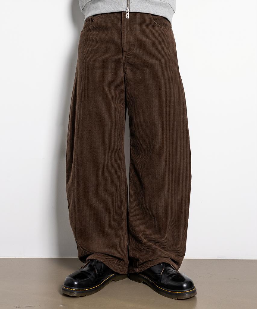 Dimiteulibeullaeg Essential Fade Wash Curved Pants_Corduroy Brown